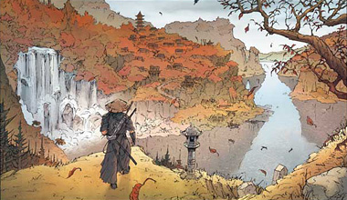 [Kadr z komiksu "Samuraj" Jean-François Di Giorgia i Frédérica Genêta]